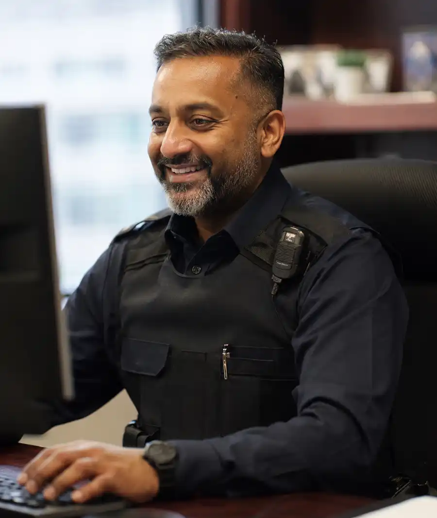 First responder couple in Barrie reviewing home buying mortgage options