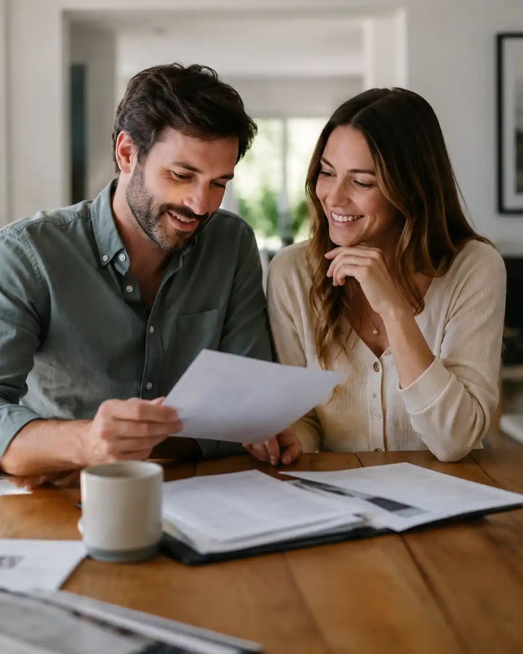 Vince Savoia helping a Barrie homeowner with a free mortgage review