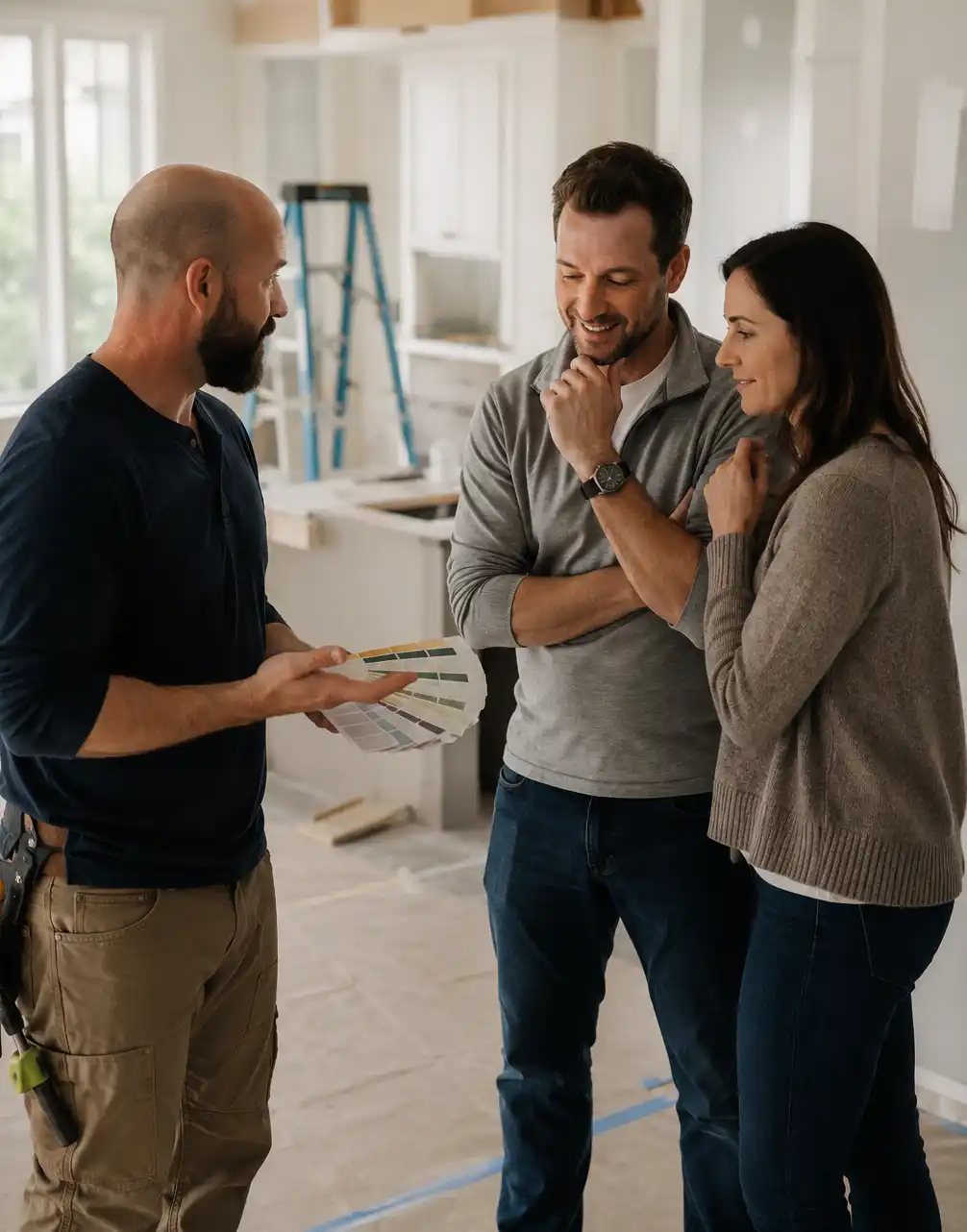 Barrie homeowner reviewing renovation financing options with a local mortgage broker