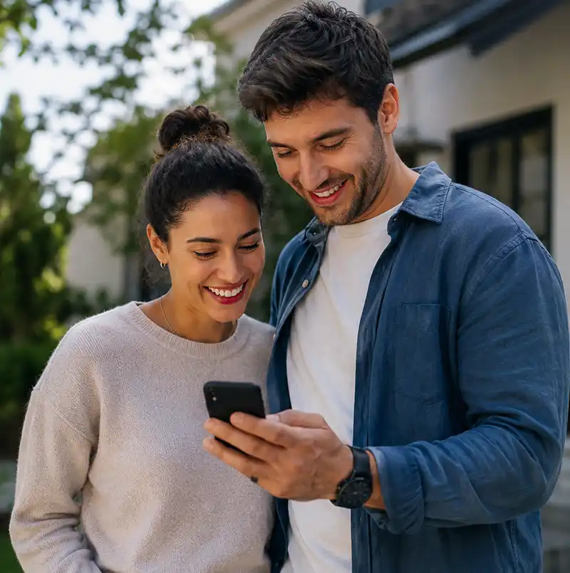 Barrie homeowner reviewing a mortgage renewal offer with a local mortgage broker