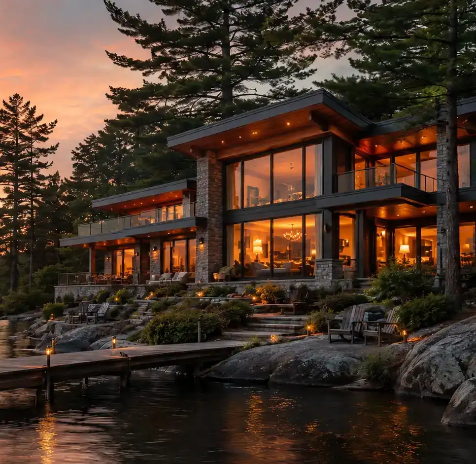 Vince Savoia helping a Barrie buyer review vacation home and cottage mortgage options